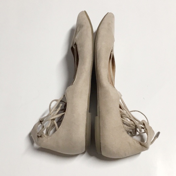 STEVE MADDEN Lace Up Le Crew Ballet Pointy Flat - Picture 8 of 11